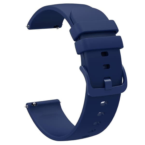 xDfind Platt Enfärgat Silikon Armbandsur [DB] Midnight Blue 22mm