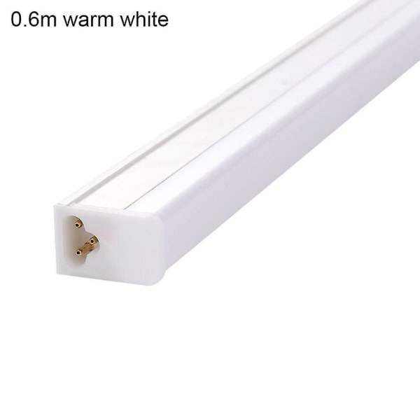 Led Tube T5 lampe 220v fluorescerende lysrør 9w 14w 18w Led væglampe [DB] Warm light 0.6m
