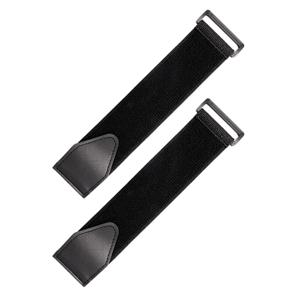 1 Par Pedalstropper til Træningscykel, Elliptisk Træner, Pedalstropper, Multifunktionelle Fodpedalstropper til Romaskine [DB] Black 50mmx610mm