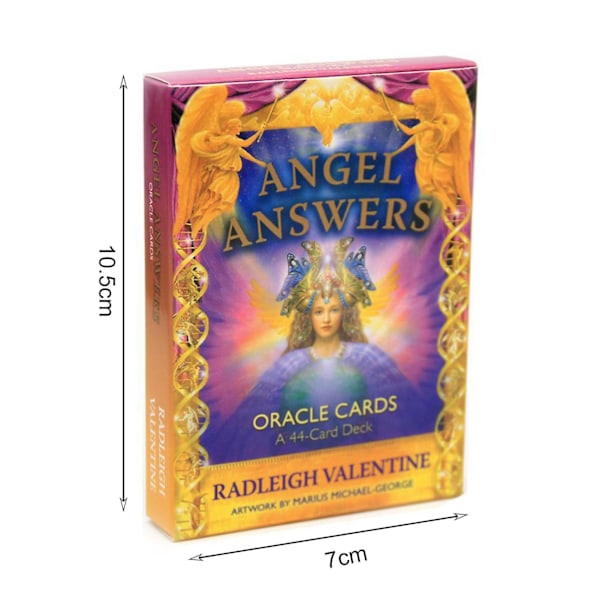 44 stk./sæt Tarotkort Engel Svar Oracle Fremtidig Forudsigelse Kunstpapir Klassisk Bordkort Legetøj Til Fest Jiyuge [DB] Oracle Cards