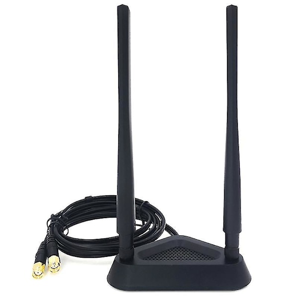 2.4g/5g Dubbelfrekvens Förlängningskabelantenn Wifi Router Trådlöst Nätverkskort 8db Sma Antenn Ma [DB] black