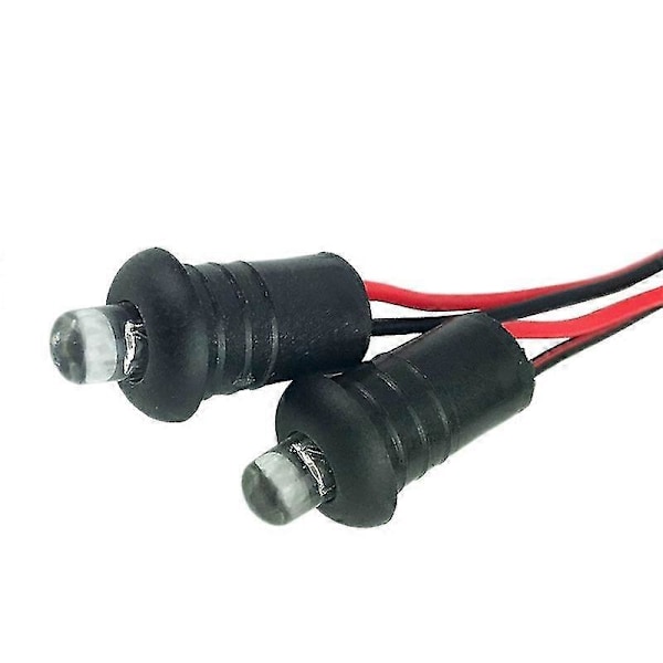 2 st 12V Blå Blinkande Dummy Falsk Bilalarm Instrumentbräda Monterad LED-Ljus Motorcykeltillbehör [DB]