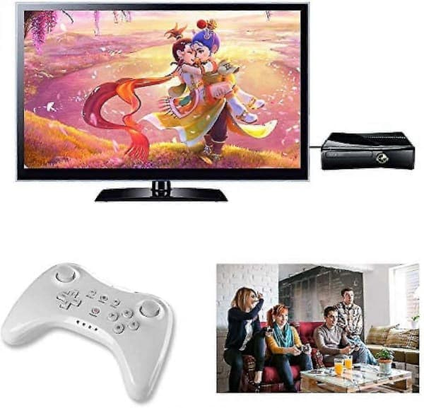 Shxx Pro Controller Til Wii U, Trådløs Controller Wii U Controller Gamepad Joystick Dobbelt Analog Game Controller C99-187 [DB]