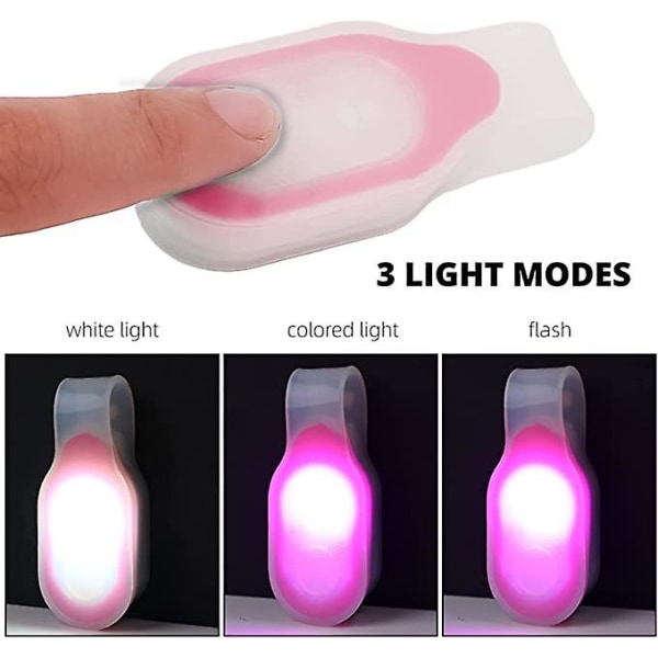 Led Wearable Lights For Nurses With Hands-free Magnetic Clip, For Hiking Dog Walking Running Doctors [DB] Red