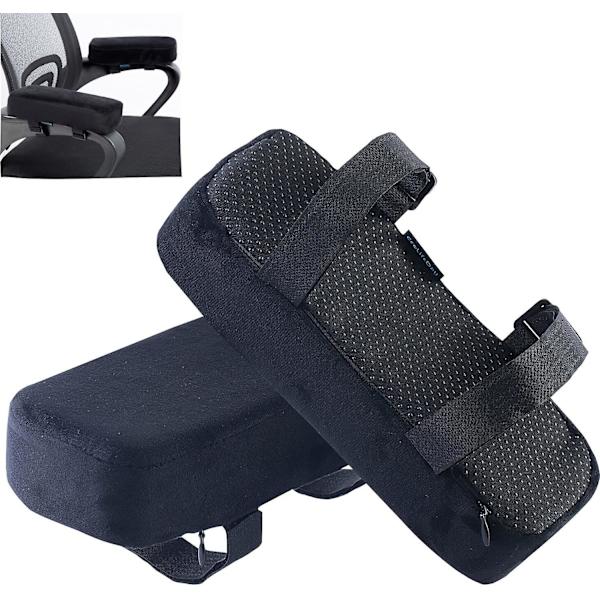 Extra Tjocka Stolsarmstödskuddar Armbågskudde Tryckavlastning Kontorsstol Spelstol Armstöd Med Minnesskum Armstödsdynor 2-pack {db}