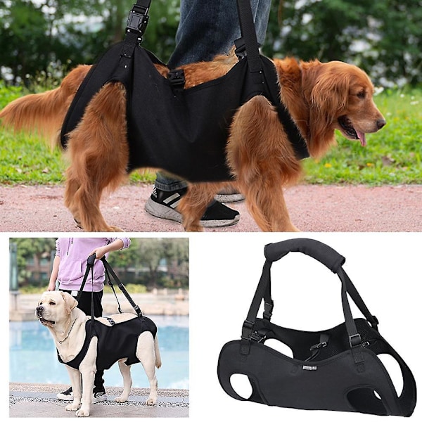 Praktisk hundsele för stöd av hundben, lyfthjälp för skadade äldre hundar [db] S