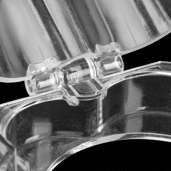 4 stk. barnesikring til gasskomfyr, gjennomsiktig plastmateriale [DB]