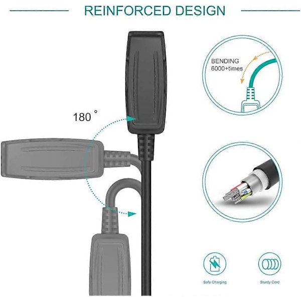 Lader Kompatibel med Garmin Lily, Forerunner 35 35J 230 235 630 645 Music 735XT, Approach G10 S20, Vivomove HR, ForeAthlete 35J - USB Cha [db]