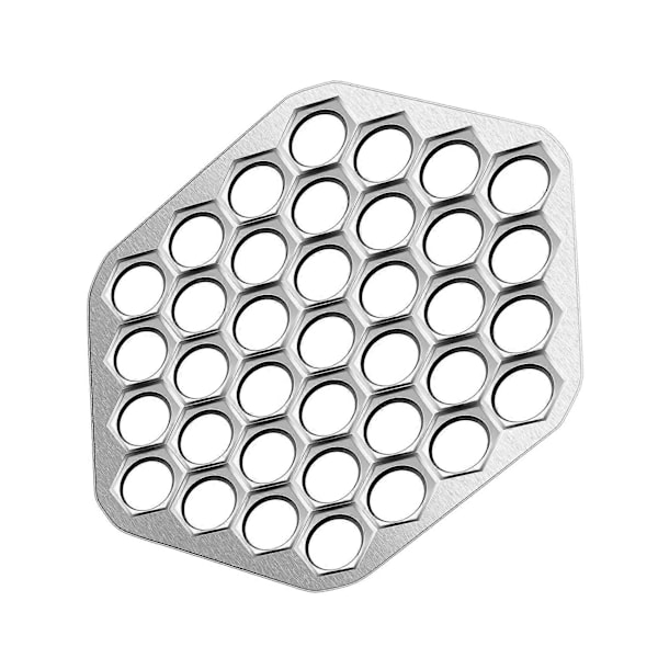 Dumplingform, Ravioliform, Pelmeni-former i Metall for Russiske Pelmeni [DB] Silver