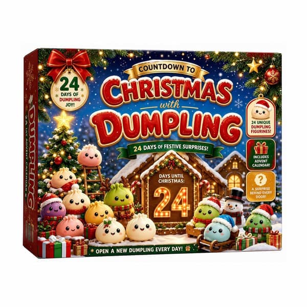 Jule Squishies Julekalender 2026 Nedtællingskalender til voksne B#B