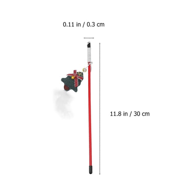 9 stk. katteleker, interaktive juleteaserpinner [DB] Multi 30X0.3X0.3CM