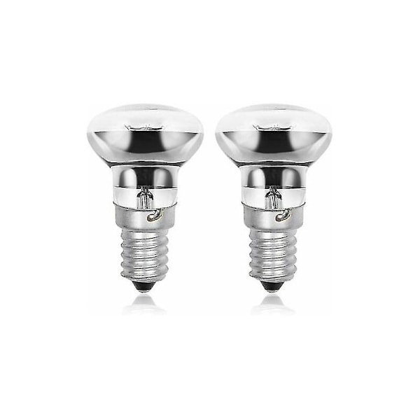 R39 E14 40w Lava Lampe Pærer, Edison Skrue Ses Reflektor Små Lava Lampe Pærer, Varm Hvid 2800k R39 Dæmpbar (2 Pakke) Zhuoxuan [DB]