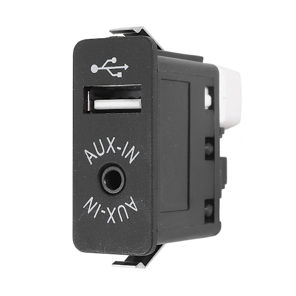 Bil USB AUX In Stik Ekstra Indgang Socket Adapter til E81 E87 E90 F10 F12 E70 X4 X5 X6 db black