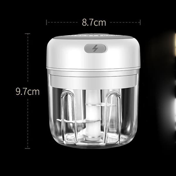 Mini elektrisk matkutter - 23W - 250ml - Hvit (DB)