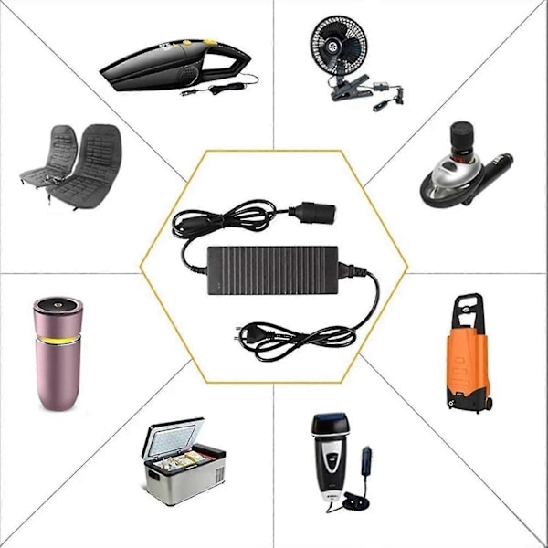 12V 15A 160W bilomvandlare 220V till 12V biladapter omvandlare bil hem db