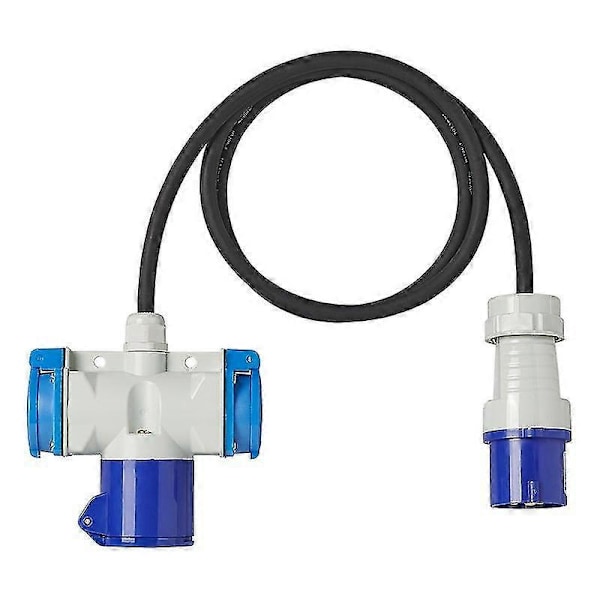 Adapterikaapeli 150cm 3x2.5mm CEE-liittimestä 2xSchuko + 1xCEE pistorasiaan Walkbee db