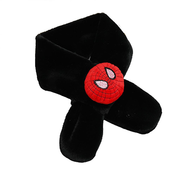 Barnens Spider-Man Batman Superman Halsduk Vinter Halsvärmare Wrap Fleece Halsduk Fans Presenter DB Spiderman