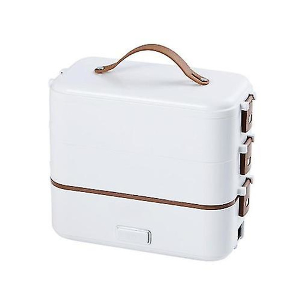 Multifunktionell mikrovågsugn med elektrisk lunchlåda med stickkontakt (FW) EU Plug Three Layers Of White