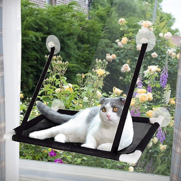 Kattvindusplasser, kattetilbehør, vindusplass vindusbenk katt hengekøye for klatrevegg katter
