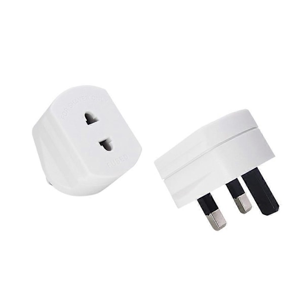 Parranleikkurin pistokkeen sovitin, sähköhammasharjan sovitin, epilaattorin sovitin, kylpyhuone, UK 2-napainen 3-napaiseen 10Pcs