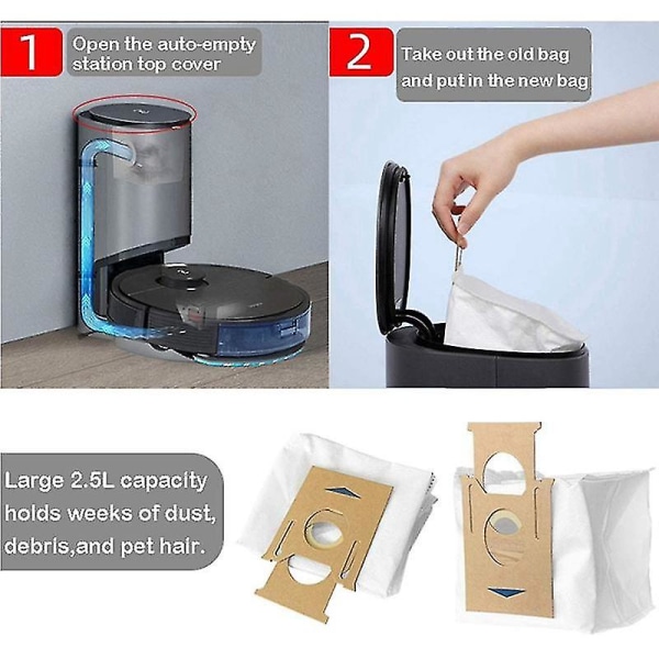 Pölysäiliöt Ecovacs Deebot T9 -sarjaan Ozmo T8 Aivi T8 Max T8 -sarjaan [DB] As shown