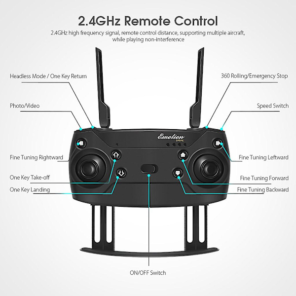 4k Drone E58 Foldable RC Quadcopter HD Kamera