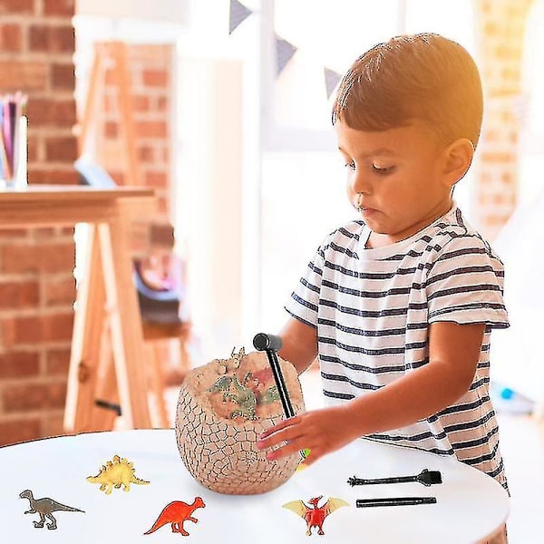 Dino æg grave sæt grave dinosaur æg børns pædagogisk legetøj dinosaur æg udgravning legetøj videnskab stem gaver til drenge og db