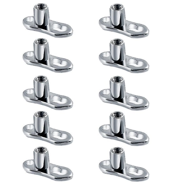 10 st/lot G23 Titan Mikro Dermal Piercing Set Dermal Ankare Bas Skinner Diver Dermal Bas Sexiga Kroppspiercing Smycken 14g [DB] Style11 v 1.6x2mm