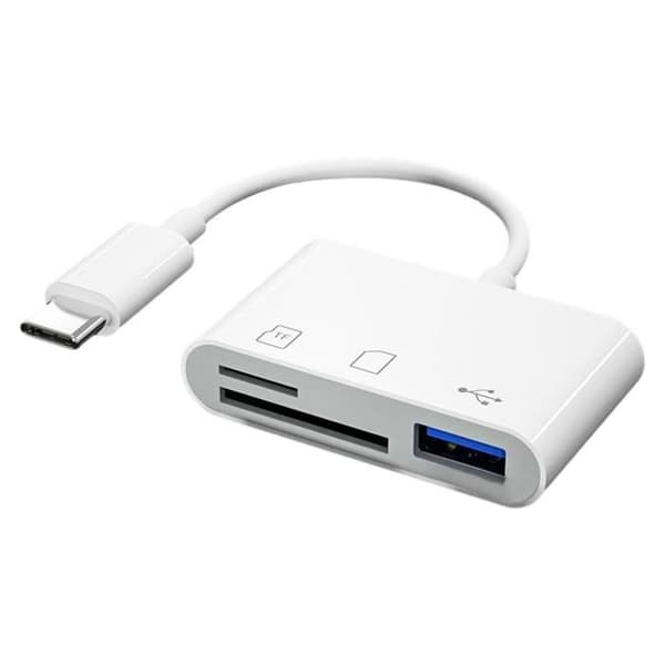 USB C SD-kortleser TF SD-til USB C-adapter C for spor[DB]