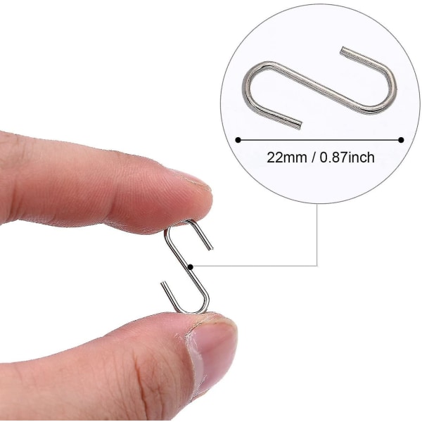 Db 150 Pieces Mini S Hooks Connectors Metal S Shape Hook Hangers