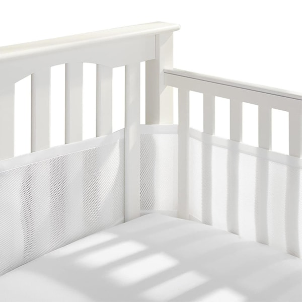 Pustende Baby Mesh Crib Liner Størrelse 340cm*160cm White