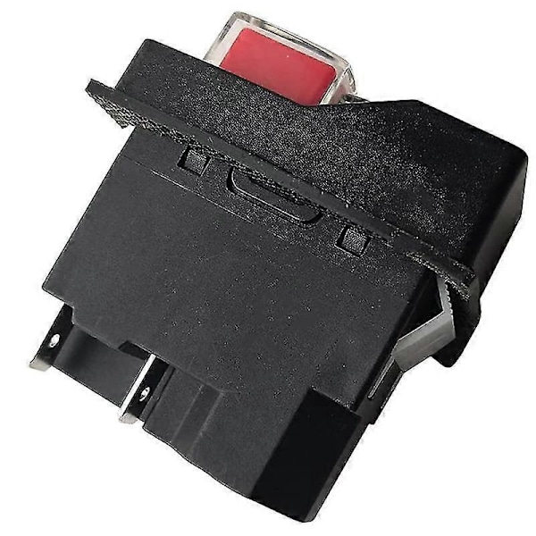 Kjd17 220v 5-stifts terminaler elektromagnetiska strömbrytare tryckknappsbrytare för trädgårdsredskap [DB] Black