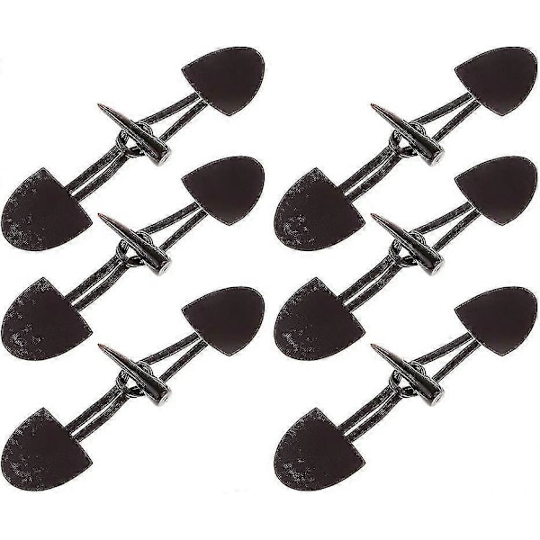 6 Par Läderknappar Horn Toggle Duffle Knappar För Rock Kaffe Spänne Snygga Knappar - Brun {Db}