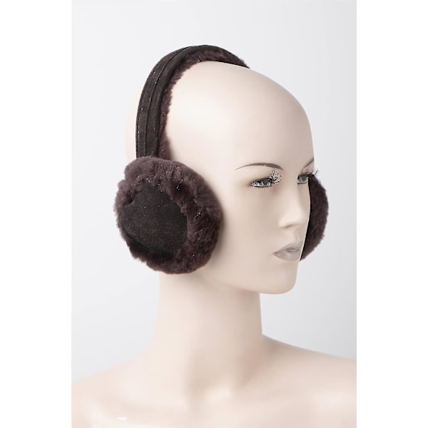 Dame Skindmuffer - Behagelige og varme ørevarmere 506-100 DB Chocolate One Size