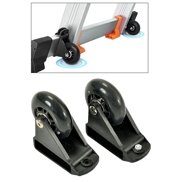 2 kpl Tikkaiden Vaaituspyörät Kärrytarvikkeet Vaihtohihnapyörä Raskaat Tikkaiden Pyörät Tikkaiden Pyörän Jatke Koneeseen [DB] Black 8.6cmx8.6cm