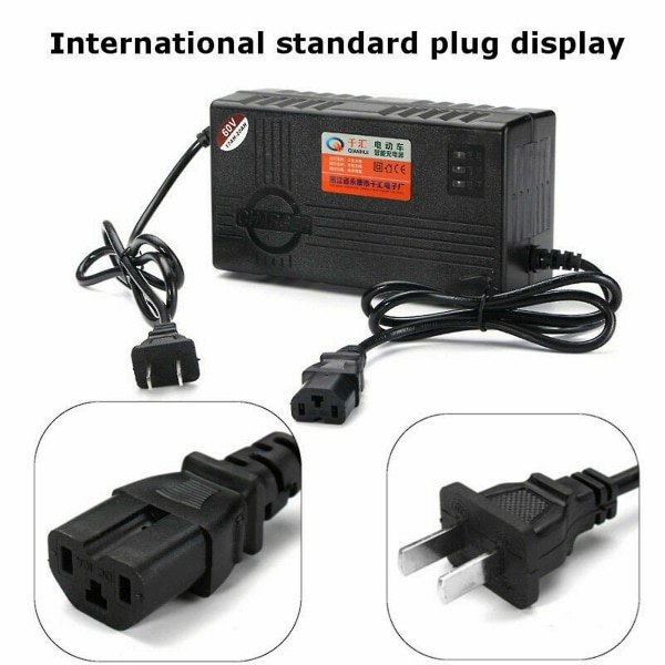 60v 20ah Batterilader Strømforsyning Batterilader Til Elektrisk Cykel E-cykel De