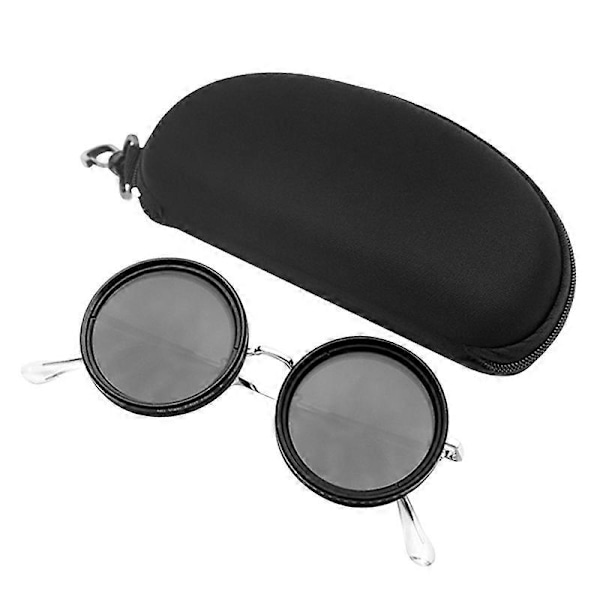 Säädettävät ND-suodatin aurinkolasit Kannettavat monikäyttöiset ajolasit pyöräilyyn kiipeilyyn kalastukseen [DB] Silver Frame 49mm