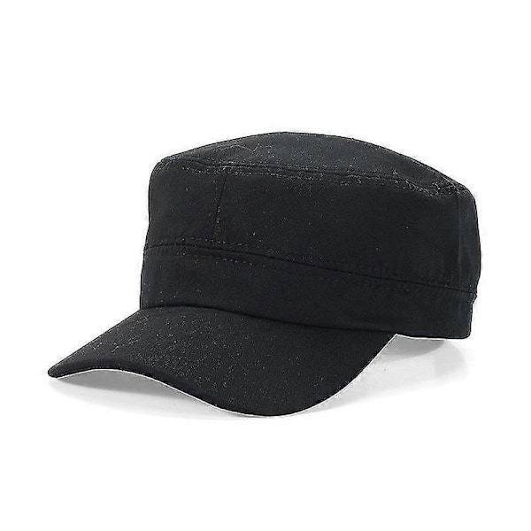Män Kvinnor Militär Armé Keps Justerbar Skärmmössa [DB] Black