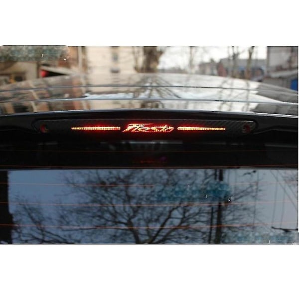 Etui hult karbonfiber bak bremselys dekorasjon deksel klistremerker etui for Ford Fiesta 2009-2014