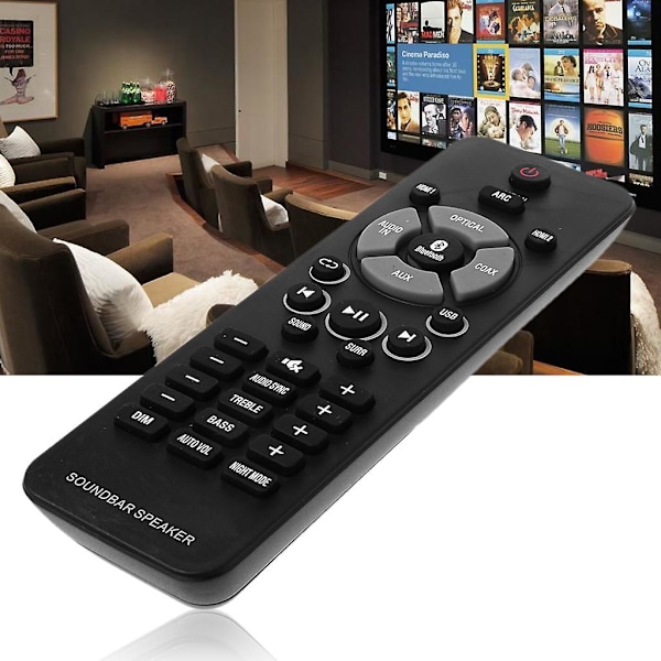 Hjemme Fjernbetjening Bærbar Controller til OUNDBAR HTL1190B/05 HTL1190B/12 [Db] Black