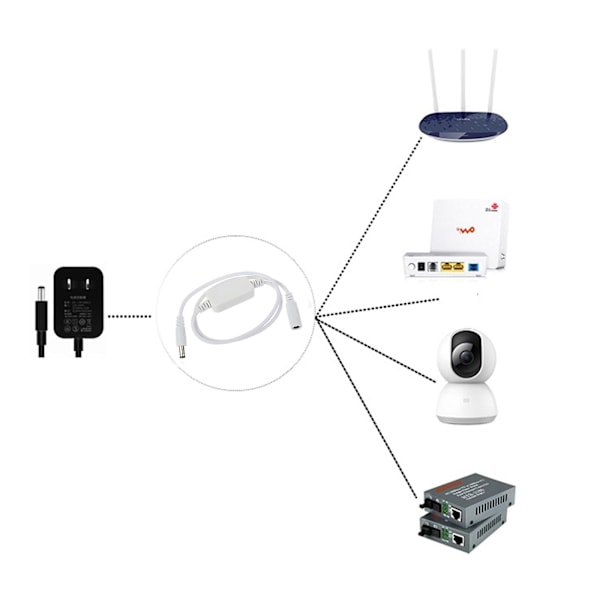 24-timers Router-Rebooter 5V-15V 5.5x2.1mm for Trådløs Wifi Repeater Modem [db] Black