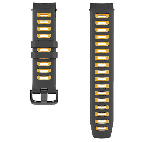Til Garmin Instinct Silikone Urrem [DB] Black Yellow