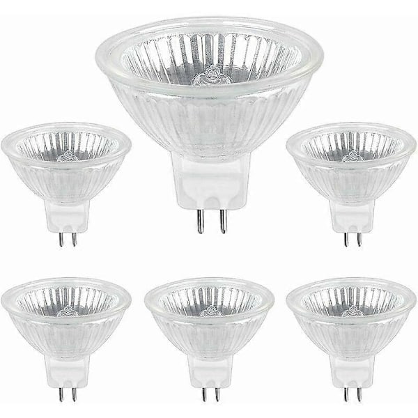 GU5.3 35W 12V Halogeenilamppu, MR16 Halogeenispottilamppu, 6 kpl pakkaus [db]