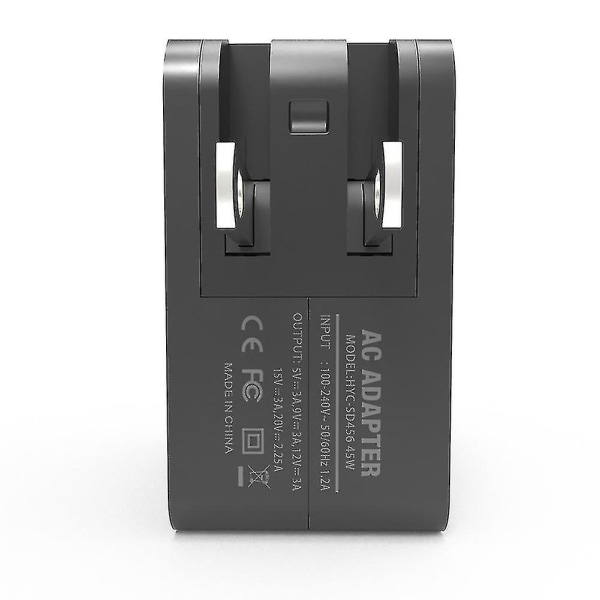 For Charger Veggadapter 45w Pd Protokoll Støtte Skjermspeiling For N-konsoll (EU-plugg)