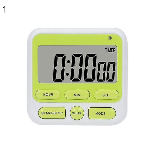 Køkken Digital Timer Køkken Tid Nedtælling Alarmur Bage Kage Pizza Værktøj {Db} Pink