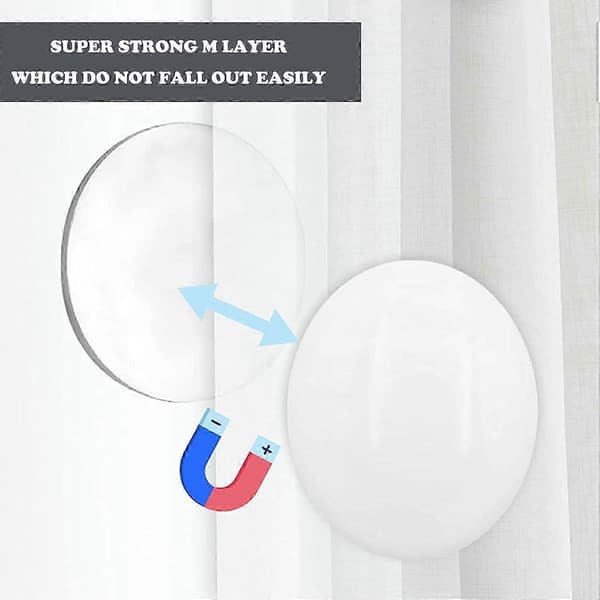 Duschdraperivikter, Duschdraperimagneter, Magnetiska Duschdraperivikter, Solida Duschdraperivikter, Draperivikter, Rund Magnetisk Cu [db]