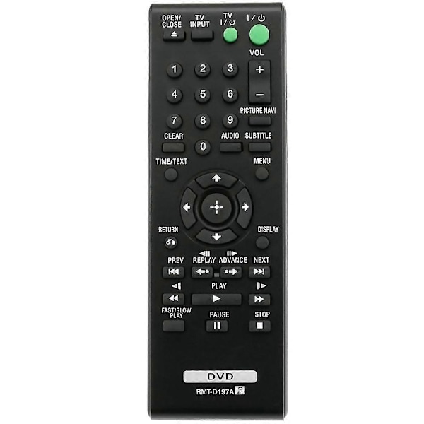 RMT-D197A Fjärrkontroll för Sony CD/DVD-spelare DVP-SR510H DVP-SR210P DVP-SR510 DVP-SR210 DVPSR510H DVPSR210P DVPSR510 DVPSR210 [DB]