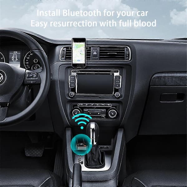 Bluetooth 5.1 Audio Receiver Trådløs AUX 3.5mm RCA NFC Dobbelt Audio Interface Jack Stereo Adapter [DB]