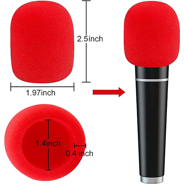 10-pack mikrofonvindskydd, färgglada mikrofonöverdrag, mikrofonöverdrag i skumgummi för olika headset, färg slumpmässig DB