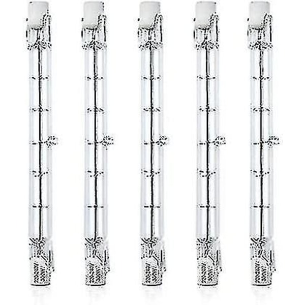 5 stk Dimmbare R7s 118mm 300w Halogen Pære Lyspære AC 220-240v 3100lm Lineær Halogen Flomlys For Landskapsbelysning, Sikkerhet {Db}